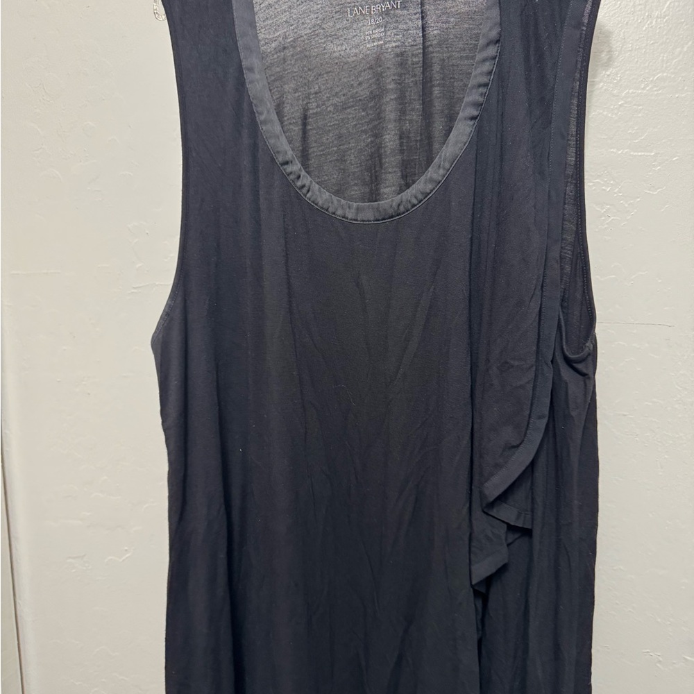 Lane Bryant Charcoal Sleeveless Tank Top